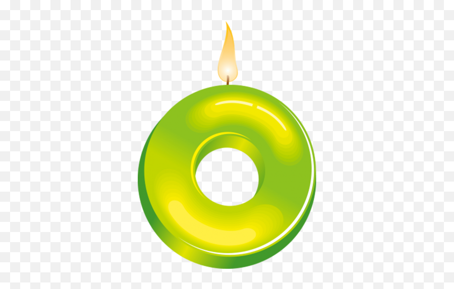 Birthday Candle Number 0 Png Image Free - Circle,Birthday Candles Png