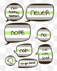 Speech Bubble Lgbt Pride Flags - Agender And Gay png