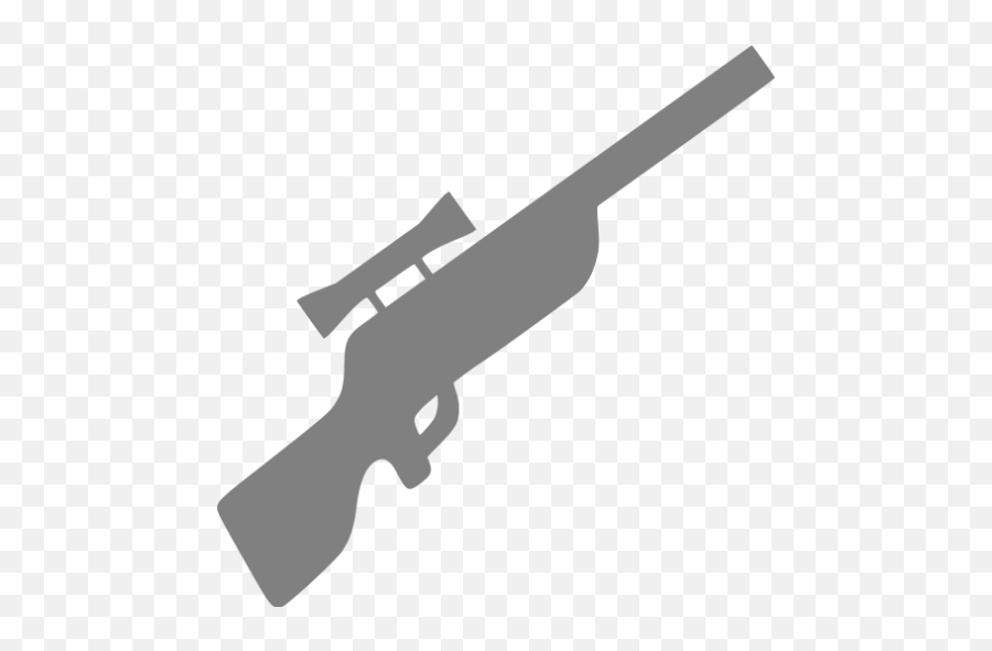 Gray Sniper Rifle Icon - Sniper Rifle Icon Png,Rifle Png
