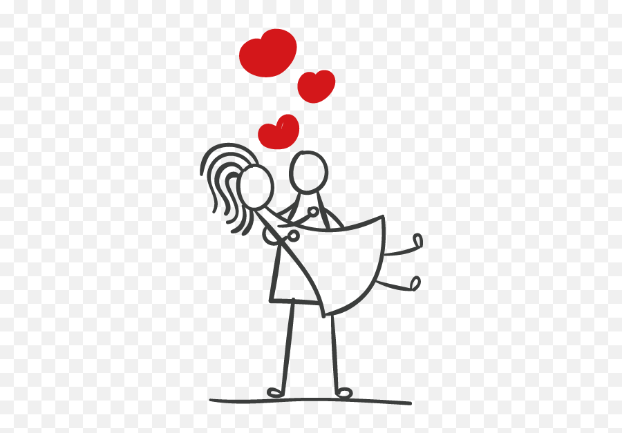 Stick Figure Couple Marriage - Stickman Couple Png Download Transparent Background Cartoon Couple Png,Couple Png