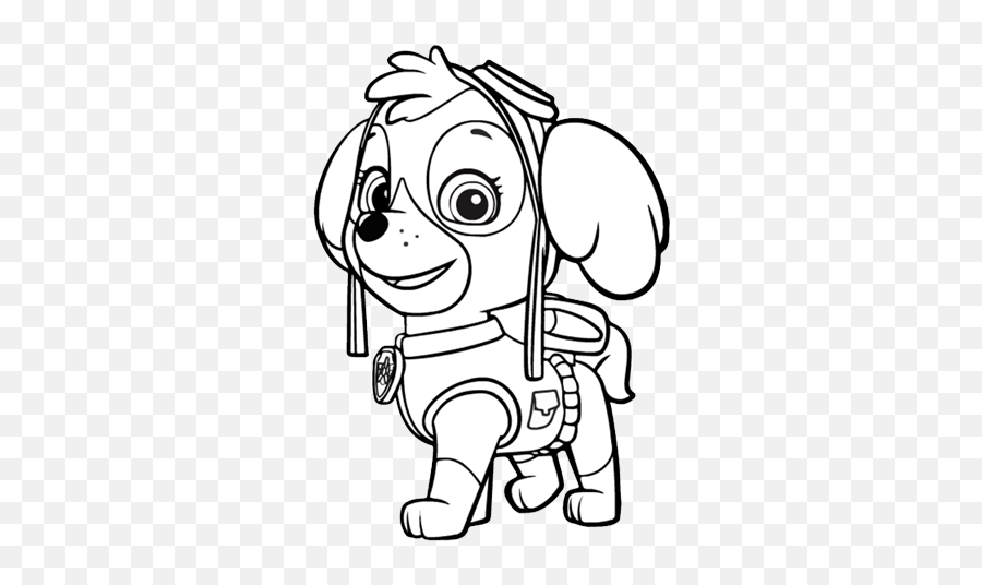 Paw Patrol - Skye Colouring Pages For Preschoolers Paw Patrol Skye Colouring Png,Skye Paw Patrol Png
