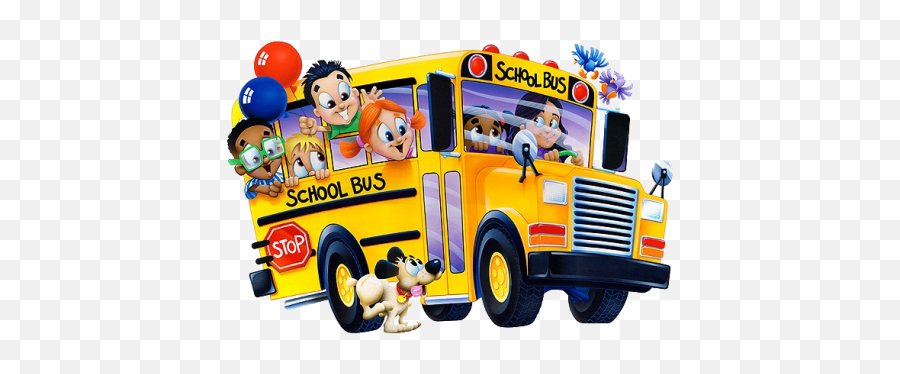 Png Hd Of A School Bus Transparent Buspng - School Bus Cartoon Png,School Bus Transparent Background