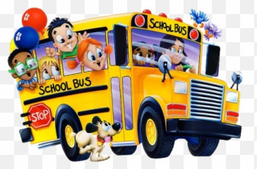 Png Hd Of A School Bus Transparent Buspng - Cartoon Png