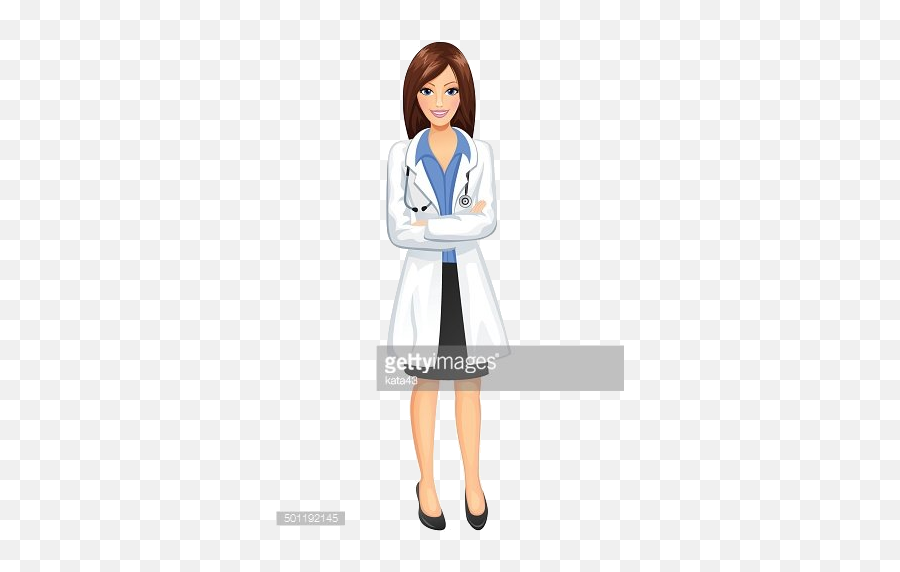 Doctor Clipart Lady - Whole Body Female Doctor Clipart Png,Doctor Clipart Png