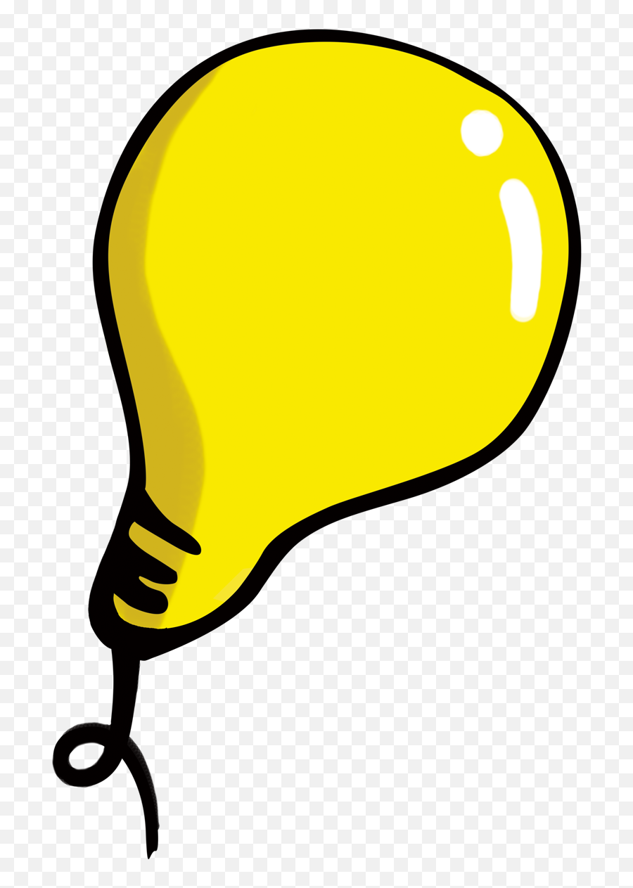 Download Hd Incandescent Light Bulb Clip Art Cartoon - Incandescent Light Bulb Png,Light Streak Png