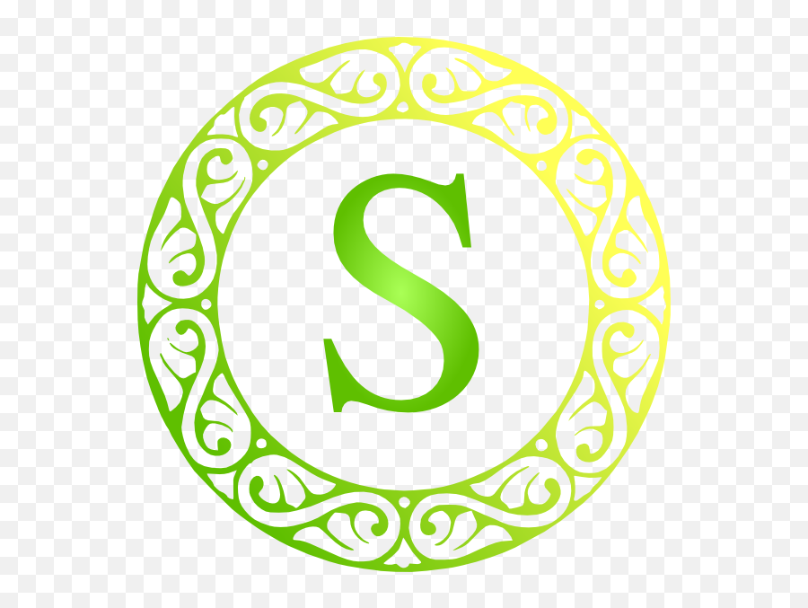 Logo S Hijau Clip Art - Vector Clip Art Online T Monogram Svg Png,S Logo