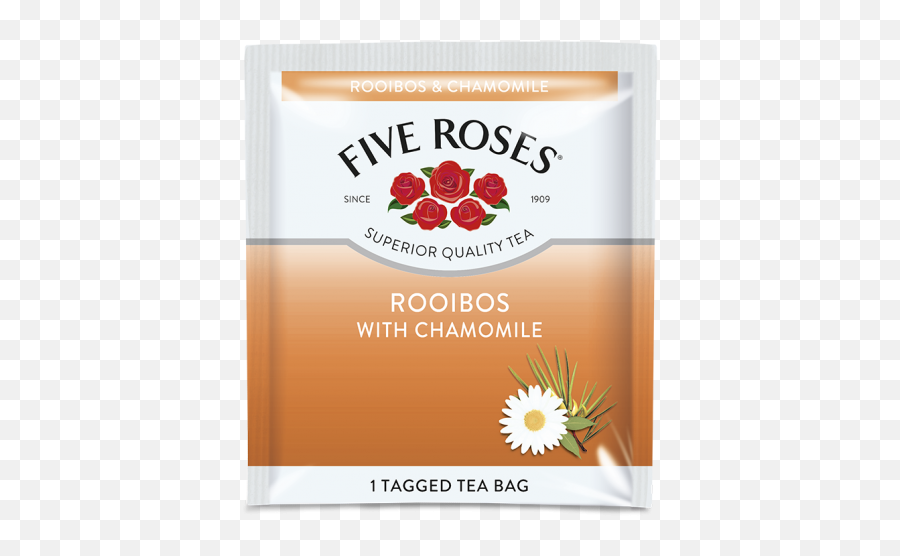Five Roses Rooibos U0026 Chamomile Envelope 60 X 15g No 3002066 Pack Size 25g - Five Roses Rooibos Tea Png,Chamomile Png