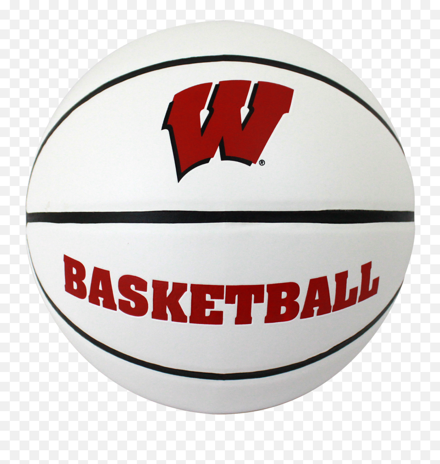 Wisconsin Badgers Autograph Basketball - Badgers Basketball With Logo Png,Basketball Transparent