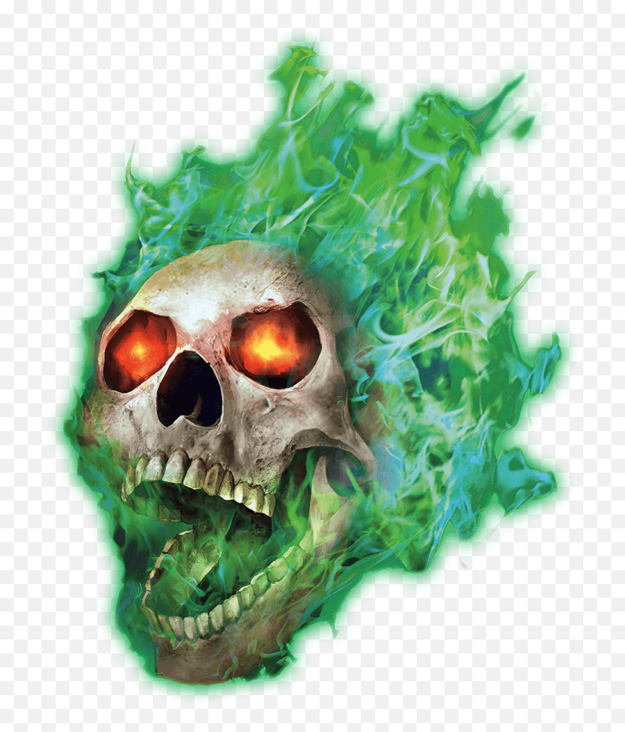 Flameskull - Flameskull Png,Green Flames Png
