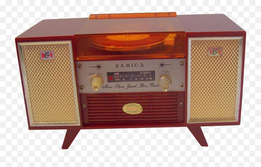 Vintage Janica Lucite Mini Stereo Jewel Box Radio 1960s Made - Radio Png,Old Radio Png