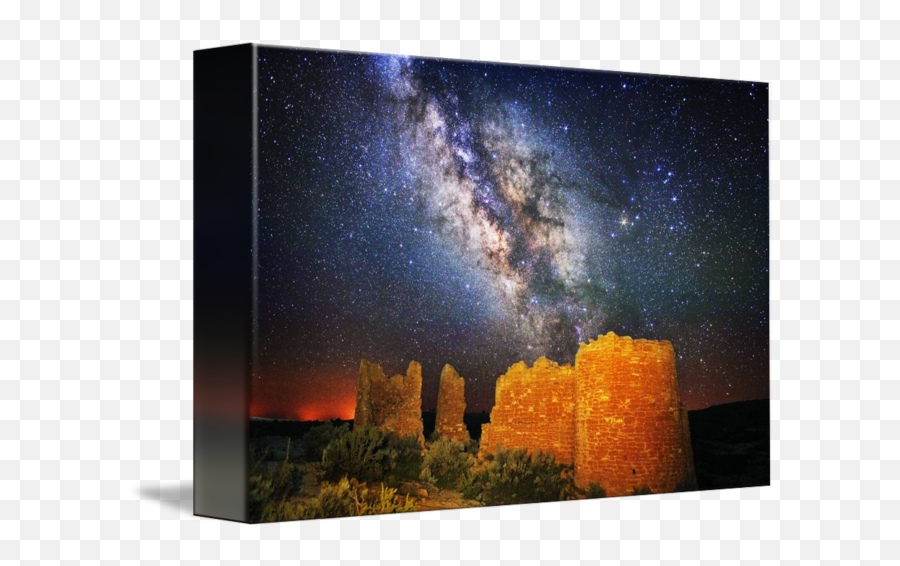 The Milky Way Over Castle By Duke Johnson - Milky Way Png,Milky Way Png