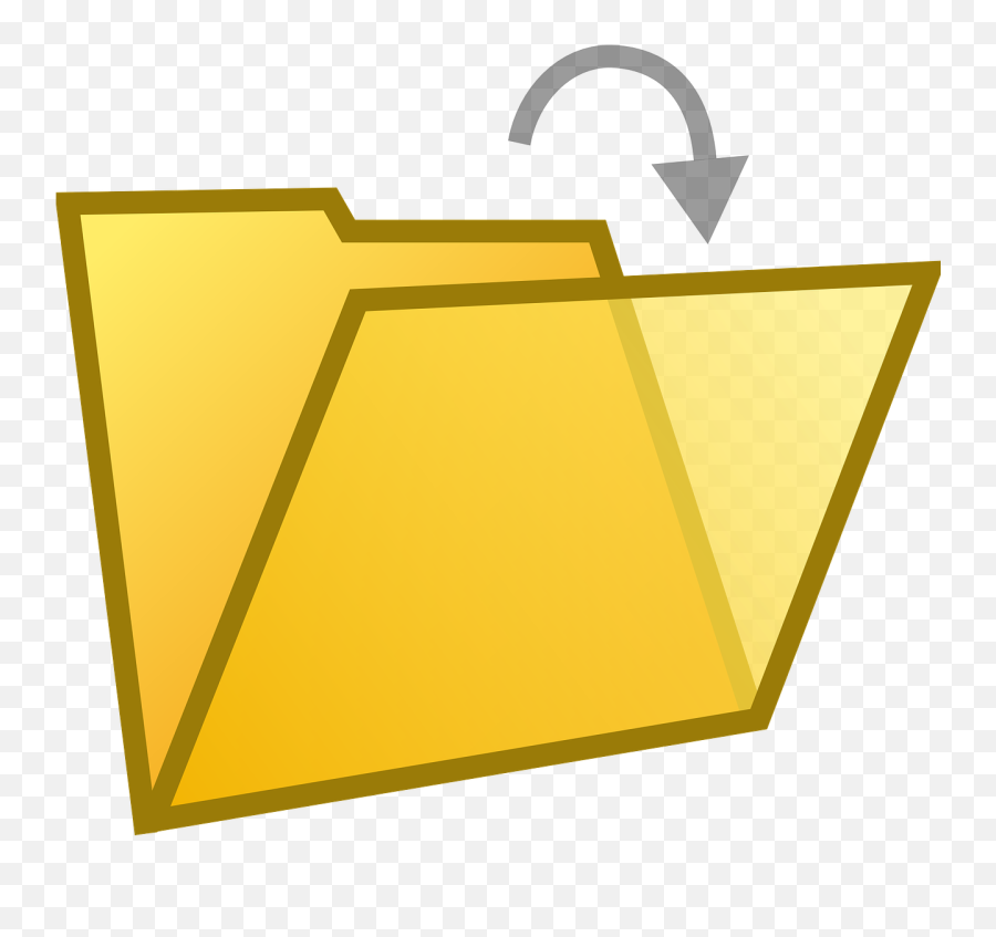 Folder Open Button - Free Vector Graphic On Pixabay Small Open Folder Icon Png,Folder Png