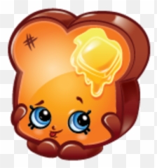 Toastie Bread Shopkins Wiki Fandom - Shopkins Characters Png,Shopkins Logo Png