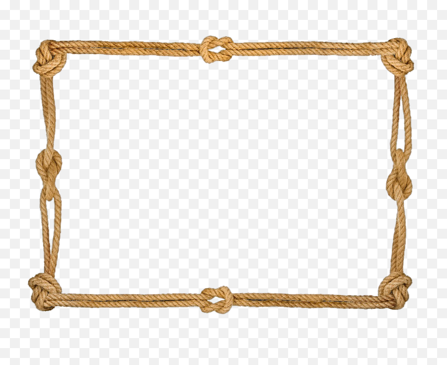 Download Rope Frames Transparent - Border Frame Rope Png,Rope Transparent