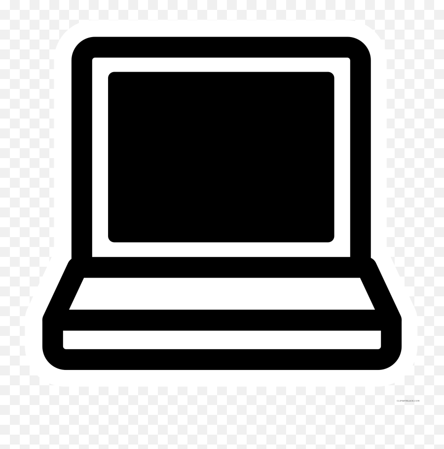 Laptop Tools Free Black White Clipart - Laptop Clipart Black And White Png,Laptop Clipart Png