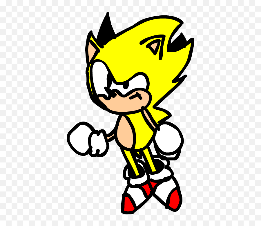 Toei Super Sonic By Donamation - Cartoon Png,Super Sonic Png - free ...