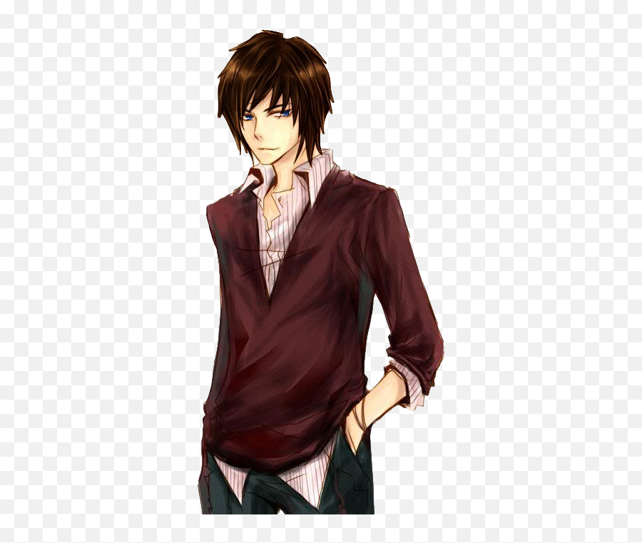 Anime Guy Transparent Png Clipart - Brown Hair Anime Male,Anime Boy Transparent