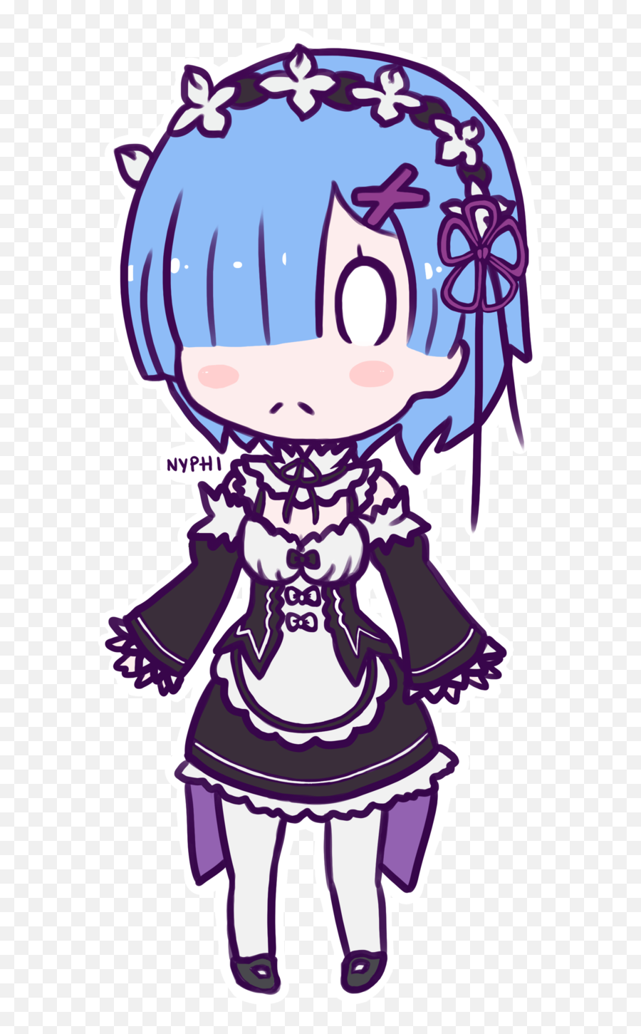 Rem Png - Re Zero Ram And Rem Chibi,Rem Png