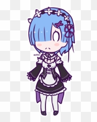 Rem Png - Re Zero Ram And Rem Chibi,Rem Png