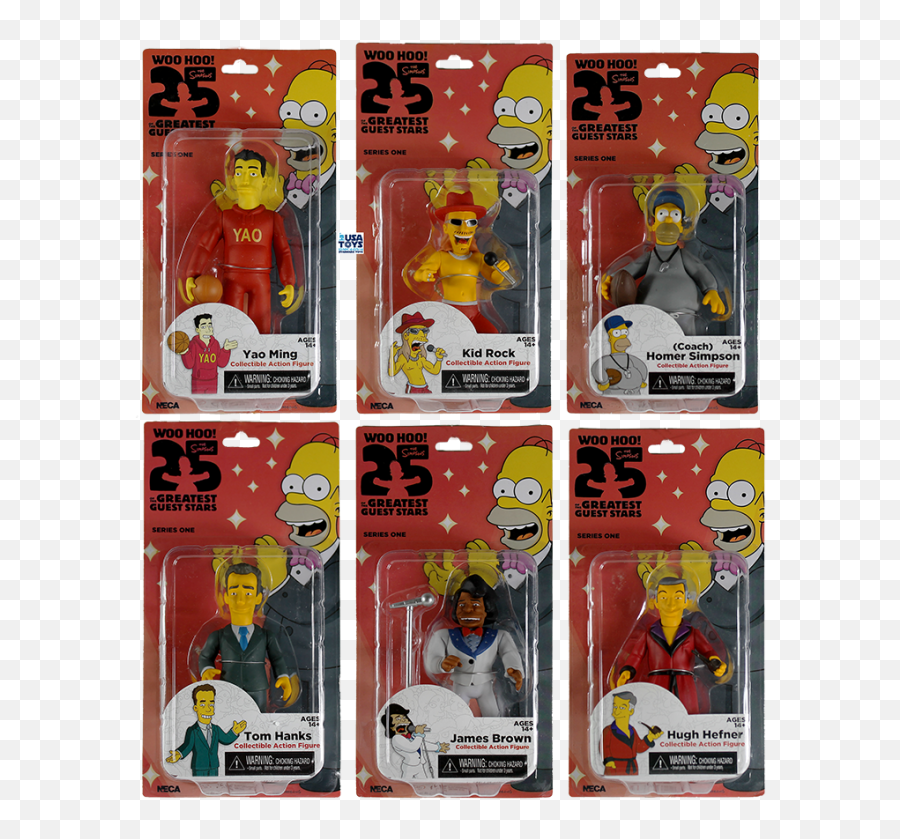 Simpsons 25 Action Figure Kid Rock Tom Hanks Yao Ming Homer James Brown Toy - Collectible Action Figures Simpsons Png,Homer Simpson Transparent