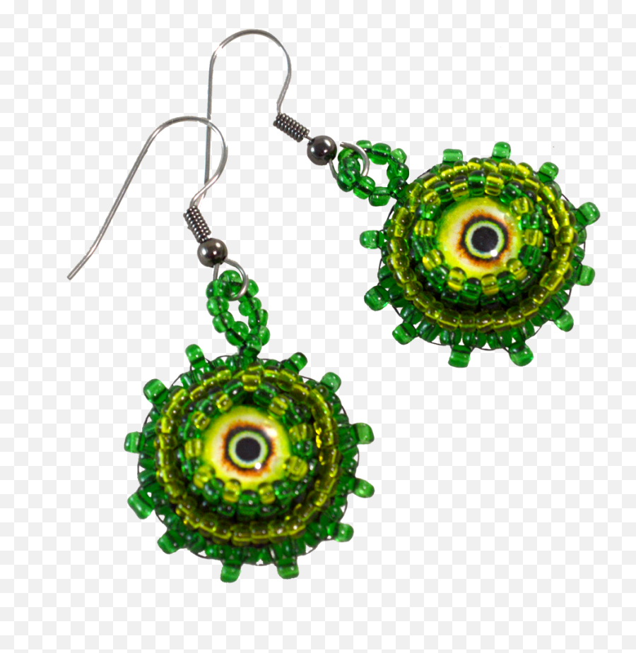 Horror Earrings Green Monster Eyes - Earring Full Size Png Earrings,Monster Eyes Png