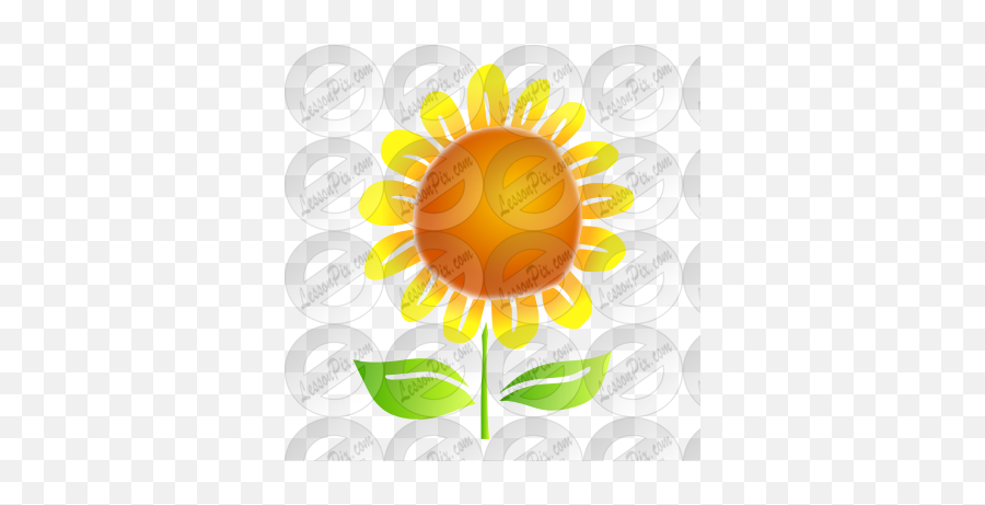 Sunflower Stencil For Classroom Therapy Use - Great For Cricket Png,Sunflower Clipart Png