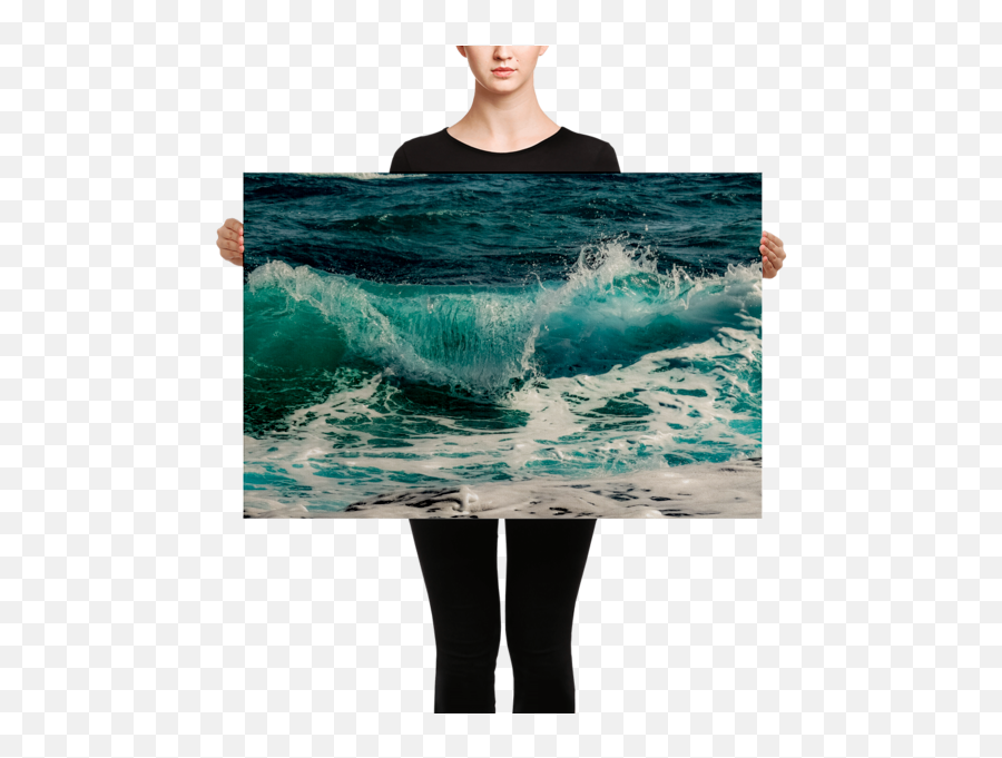 Ocean Waves Photography Canvas Deliriousthreads Online - Informacion De Los Oceanos Con Temperatura Png,Ocean Waves Transparent