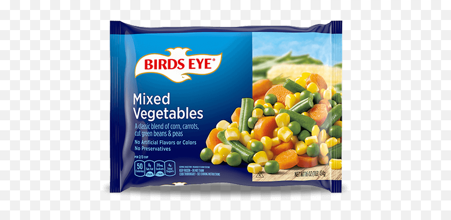 Corn Carrots Green Beans U0026 Peas Mixed Veggies Birds Eye - Birds Eye Mixed Veggies Png,Vegetables Transparent