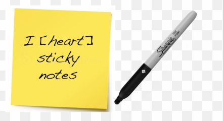 Oh For The Love Of Sticky Notes Changing Role - And Sharpie png