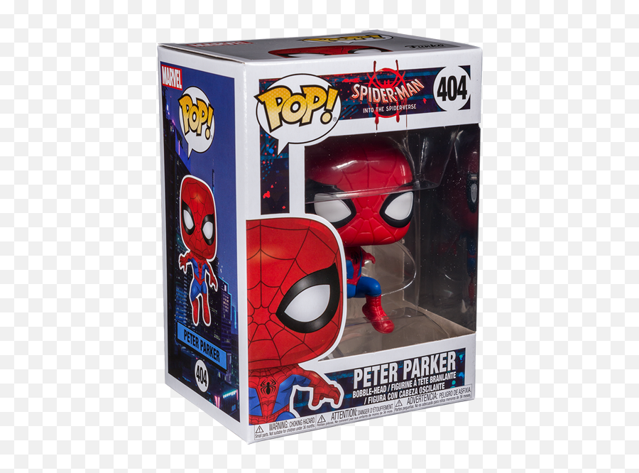 Spiderman Head Png - Spider Man Into The Spider Verse Into Funko Pop Spiderman Into The Spider Verse,Peter Parker Png