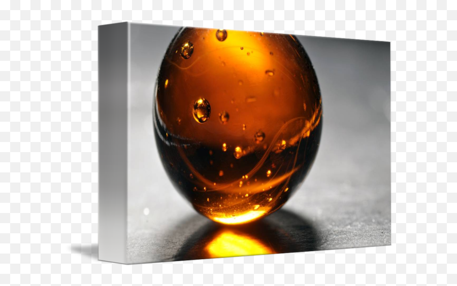 Glowing Glass Amber Orb - Bubble Png,Glowing Orb Png