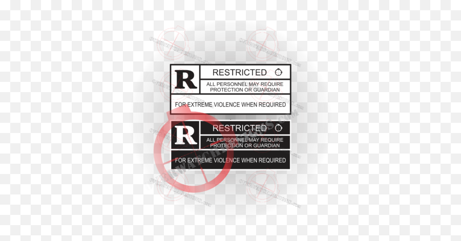 White Archives - Overwatch Designs Horizontal Png,Rated R Logo