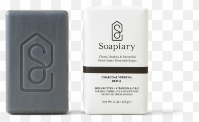 Charcoal Verbena Detox Soap - Solid png