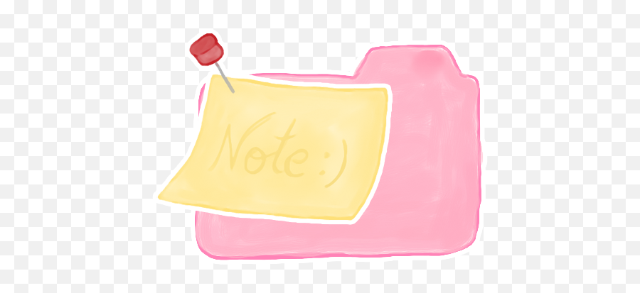 Pink Folder With Note Icon Png Clipart Image Iconbugcom - Transparent Pink Notes Icon,Notes Icon Png
