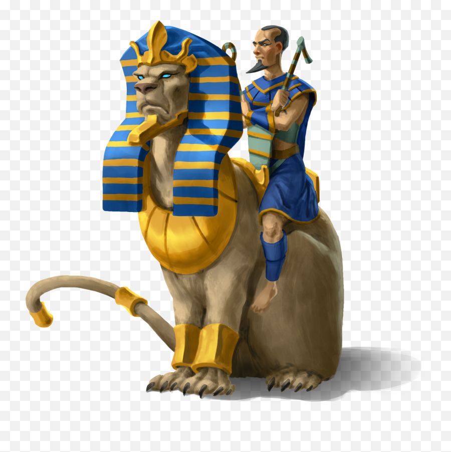 Download Hd Gold Sphinx - Tibia Mount Png Transparent Png Fictional Character,Sphinx Png