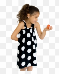 Kidu0027s Black With White Dots Spa Wrap - Basic Dress Png,White Dots Png