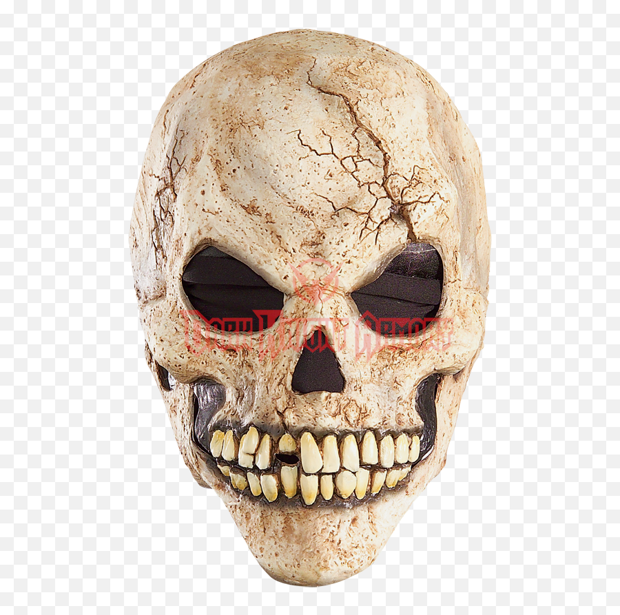 4 Vinyl Skull Mask Transparent Png - Cracked Skull,Skull Mask Png