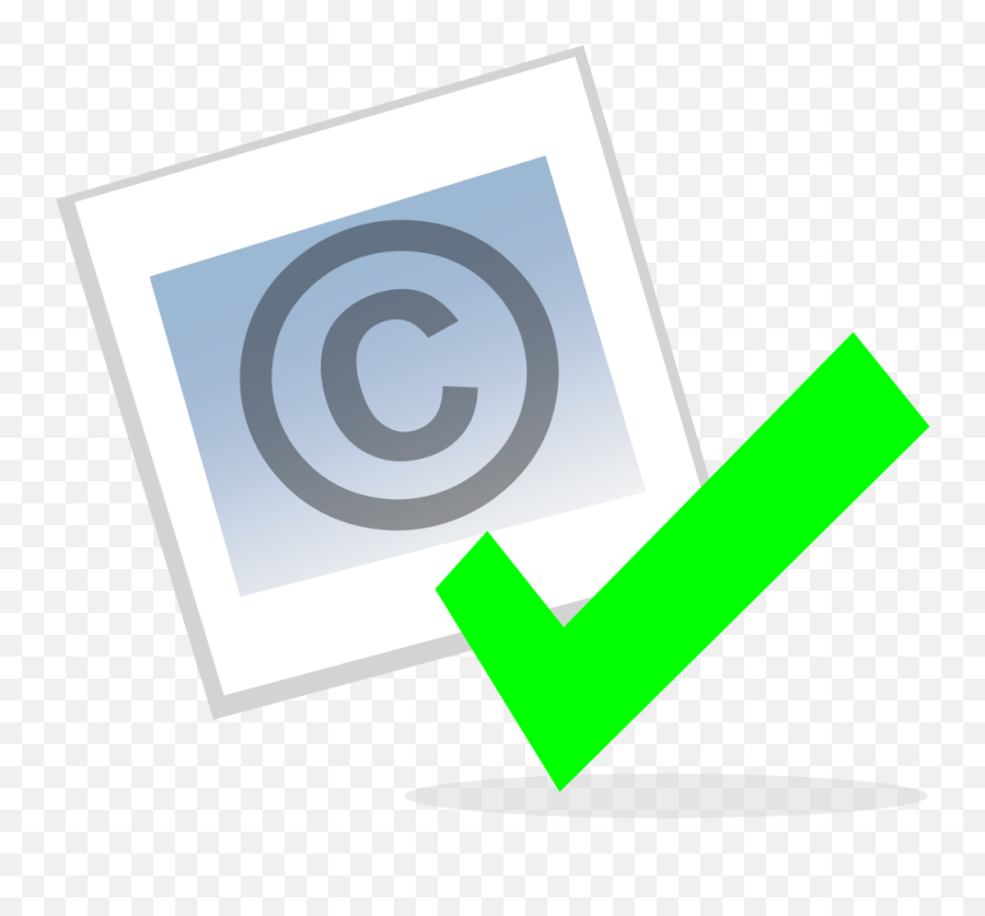 Checked Copyright Icon - Copyright Free Clipart Fair Use Png,Checked Icon