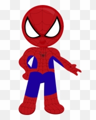 Deadpool Clipart Baby Transparent Free For - Cartoon Spiderman Clipart Png,Spiderman Face Png