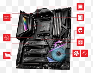 Msi Meg X570 Godlike Gaming Motherboard Amd Am4 Sata 6gbs M2 Usb 32 Wi - Fi ExtendedATX Msi Meg Godlike png