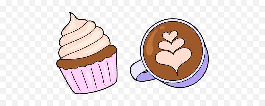 Vsco Girl Cappuccino And Cupcake Cursor U2013 Custom - Baking Cup Png,Vsco Icon