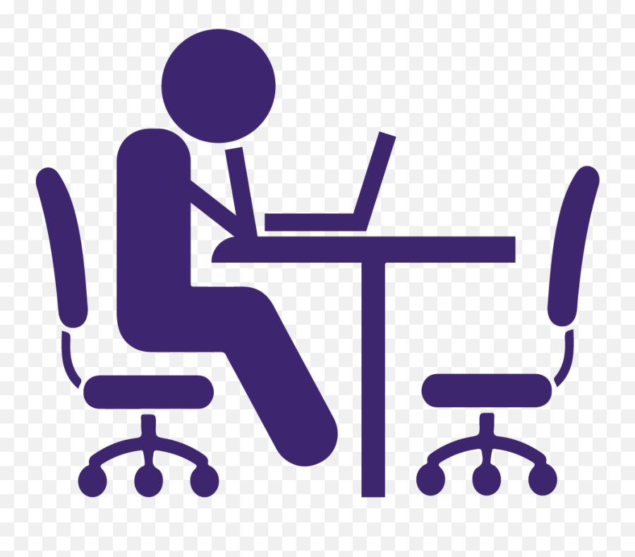 A Community Connected Signpost - Side View Office Chair Vector Png,Office Worker Icon