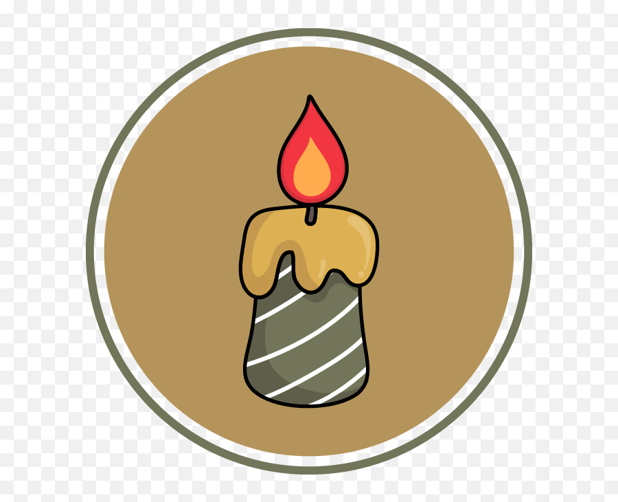 Christmas Icon Candle Yellow Orange Graphic By Isalsemarang - Language Png,Etsy Icon Collage Svg