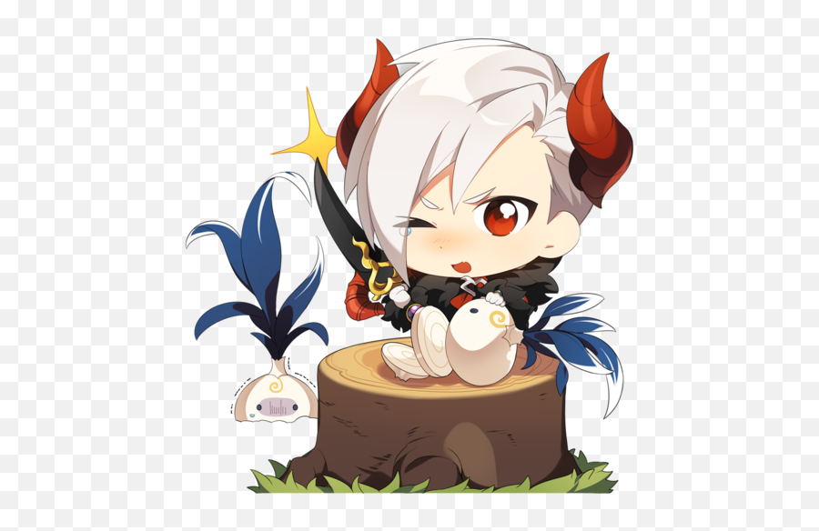 Halloween Chibi Elsword Sieghart Anime - Sd Png,Onmyoji Icon