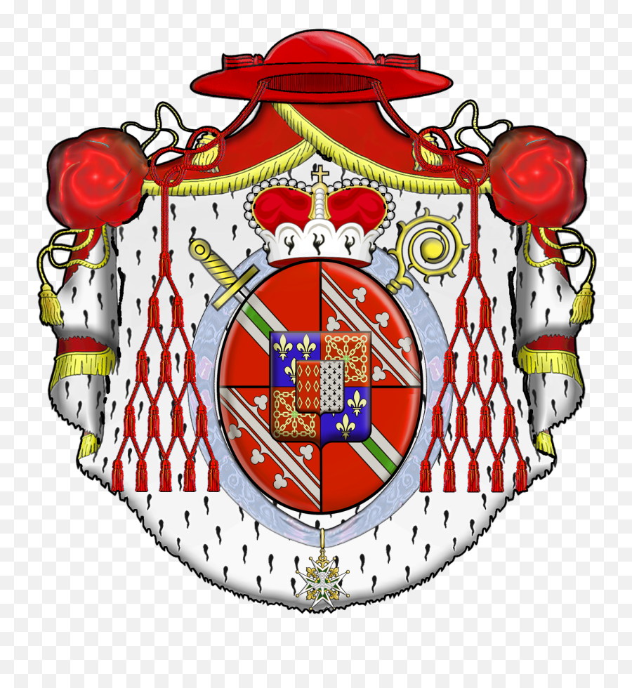 Armoiries Du Cardinal Louis - Heraldry Png,Cardinal Png