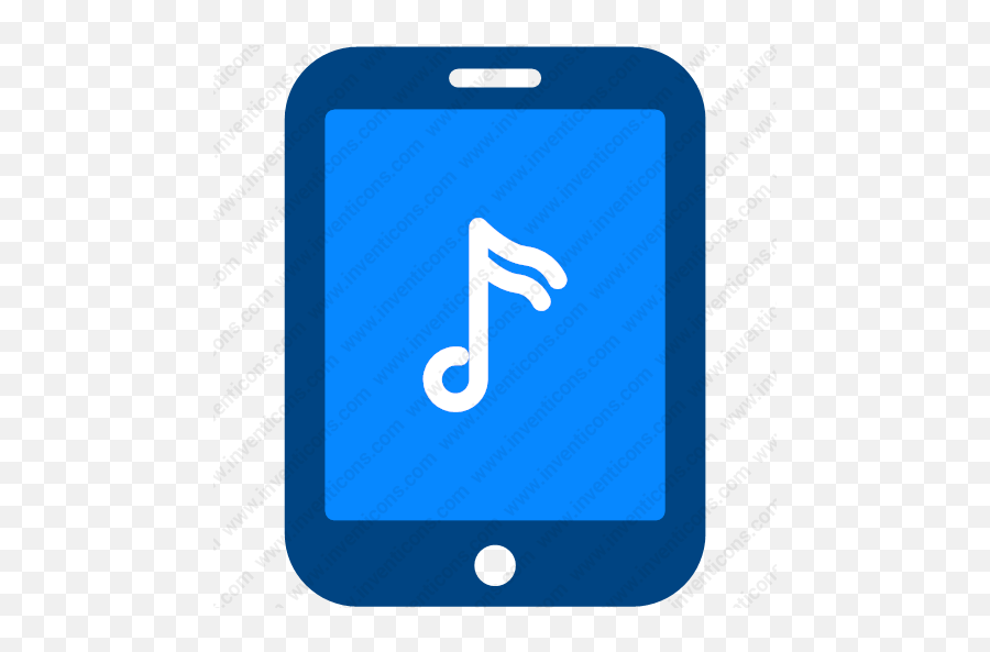 Download Tablet Music Note Vector Icon Inventicons - Mobile Phone Png,Music Note Icon Vector
