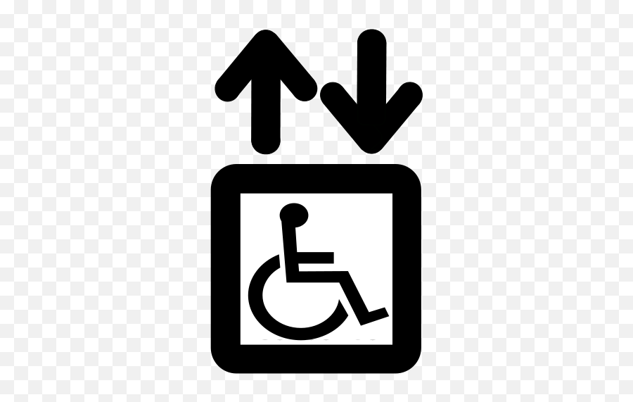 Free Printable Handicap Sign Download - Lift Elevator Clip Art Png,Disabled Parking Icon