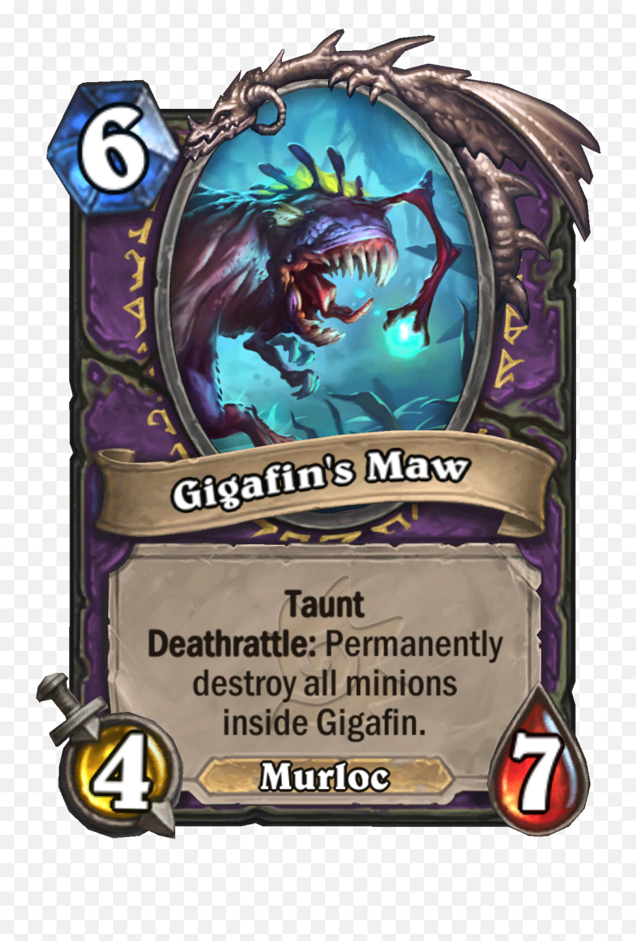 Exclusive Gigafin Revealed For Hearthstone Expansion Png Hecarim Icon
