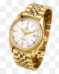 Gold Rolex Watch 2 - Rolex Watch Psd Png,Rolex Watch Png