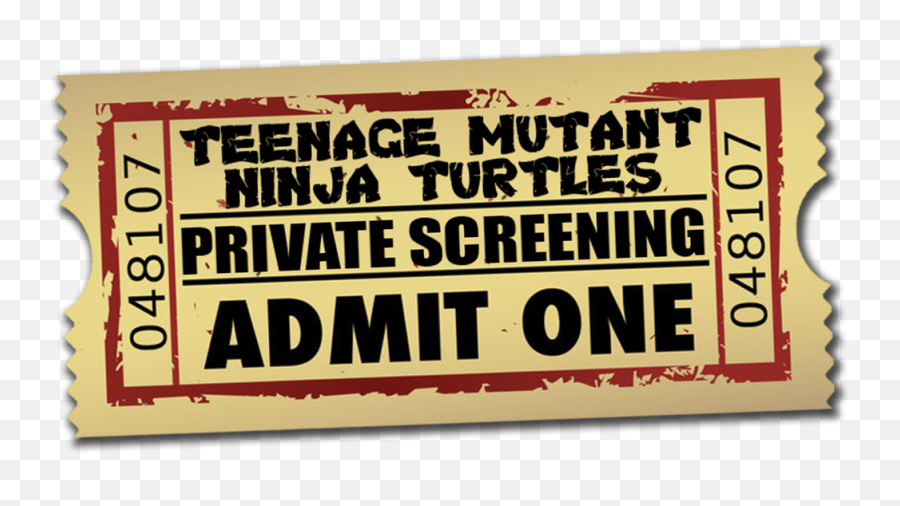 Alamo Drafthouse - Tmnt Movie Ticket Vintage Movie Ticket Png,Movie Ticket Png